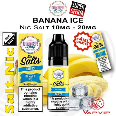 Nic Salt BANANA ICE - Dinner Lady
