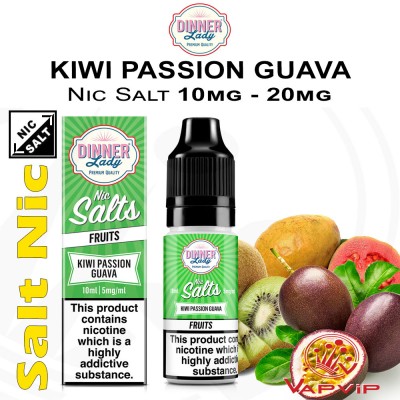 Nic Salt KIWI PASSION GUAVA - Dinner Lady