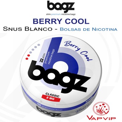 BAGZ BERRY COOL Nicotine Pouches - BAGZ