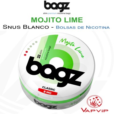 BAGZ MOJITO LIMA Nicotine Pouches - BAGZ