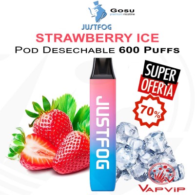 STRAWBERRY ICE GOSU Vaper Pod Desechable - Justfog