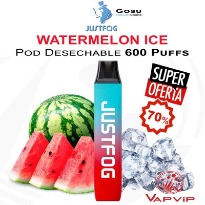 WATERMELON ICE GOSU Vaper Pod Desechable - Justfog
