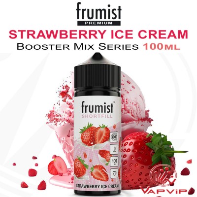STRAWBERRY ICE CREAM Eliquid 100ml Shortfill - Frumist