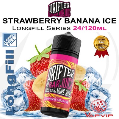 STRAWBERRY BANANA ICE LongFill 24/120ml - Drifter Bar
