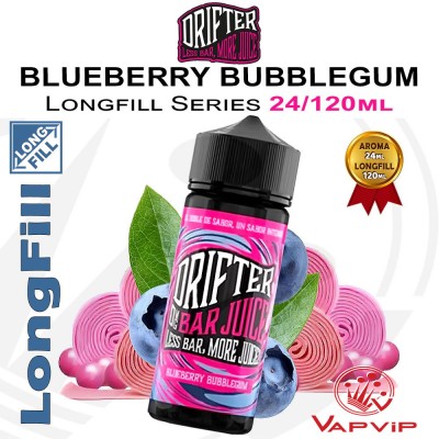 BLUEBERRY BUBBLEGUM LongFill 24/120ml - Drifter Bar