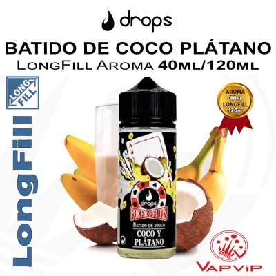 BATIDO COCO PLÁTANO POKER FRUITS Drops