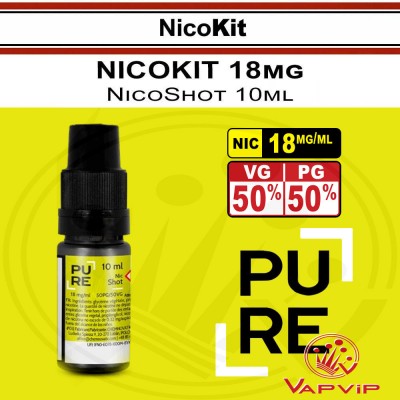NicoKit PURE 18mg/ml Booster NicShot - Chemnovatic