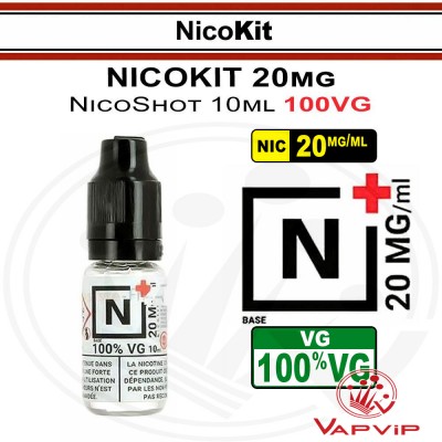 NicoKit: N+ 100VG 10ml 20mg/ml Nico-Booster