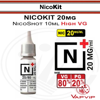 NicoKit: N+ 20PG/80VG 10ml 20mg/ml Nico-Booster