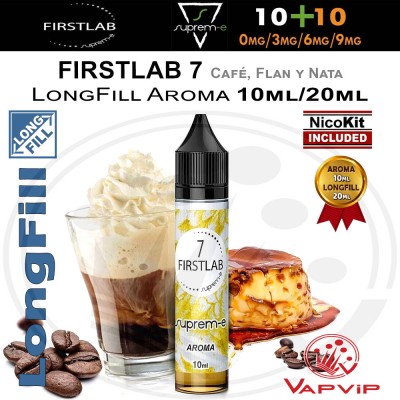 FIRST LAB 7 Coffee with flan and cream 20ml eliquid Mini Shot - Suprem-e