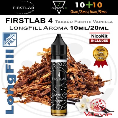 FIRST LAB 4 Mix of strong tobaccos 20ml eliquid Mini Shot - Suprem-e