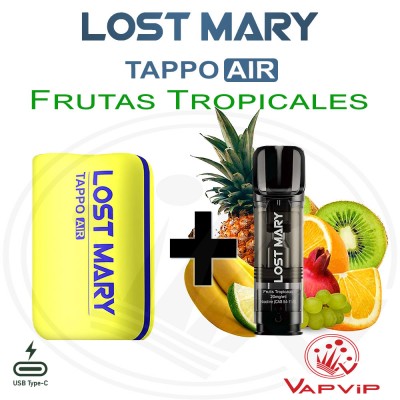 Kit FRUTAS TROPICALES Tappo Air Vaper Precargado - Lost Mary