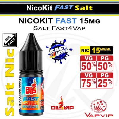 NicoKit Rápido Salt O4V 15mg Fast4Vap Oil4Vap