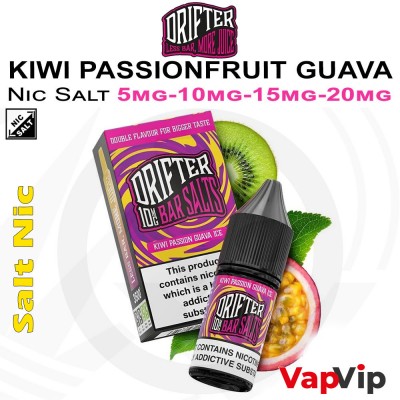 Nic Salt KIWI PASSIONFRUIT GUAVA - Drifter Bar Salts