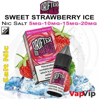 Nic Salt SWEET STRAWBERRY ICE - Drifter Bar Salts