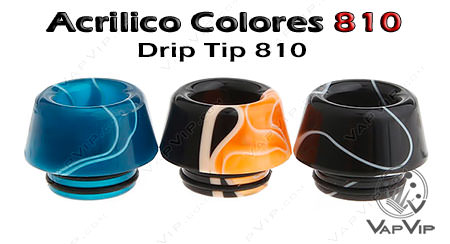 Drip Tip Acrílico colores 810 boquilla comprar en España