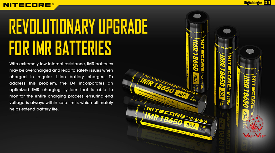 Nitecore Digicharger D4 Intellicarger Universal Battery Charger