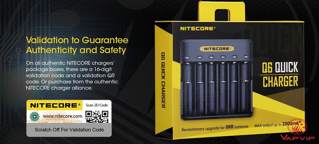 Nitecore Q6 Cargador de Baterias en España