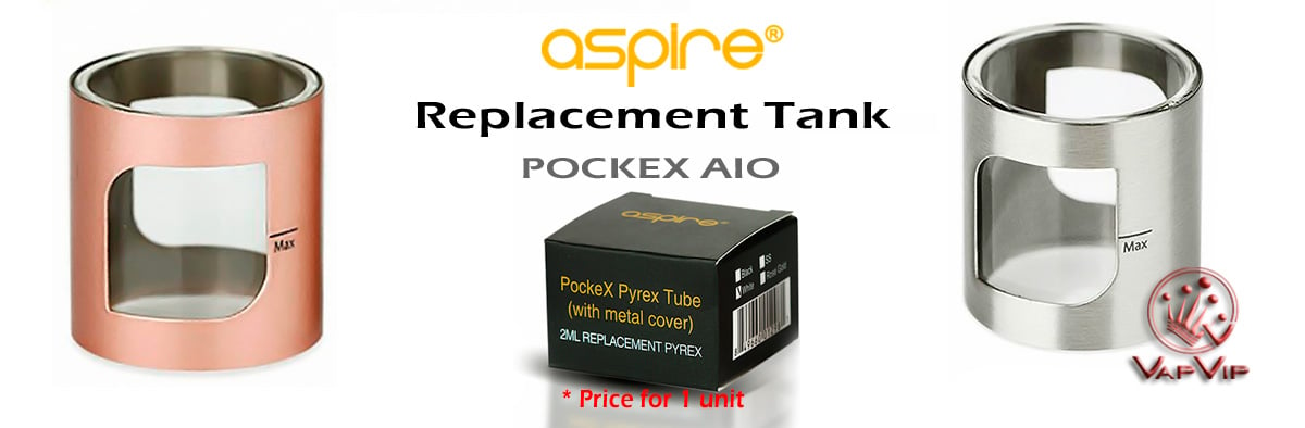 Replacement Tank POCKEX by Aspire Vapers to buy in Europe and Spain