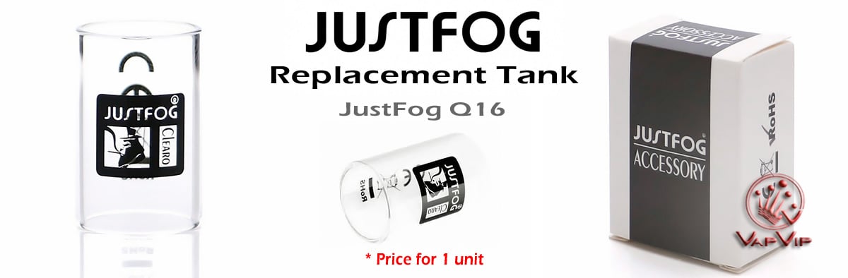 Replacement Tank Q16 by JustFog to buy in Europe and Spain