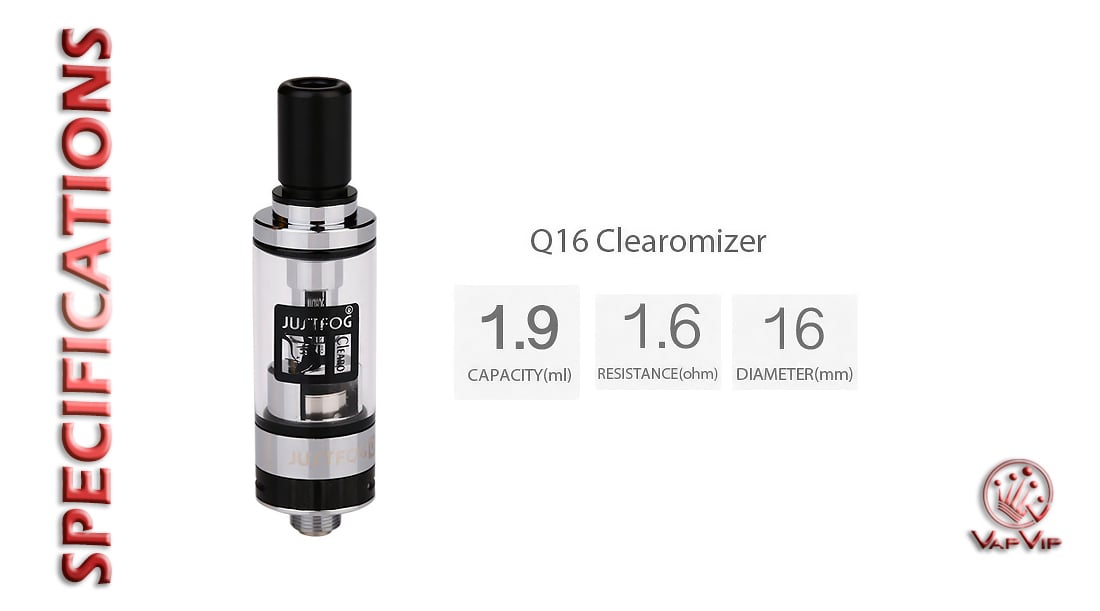 Q16 Atomizer bu JustFog to buy in Europe and Spain