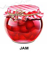 TAll flavors of jam to make e-liquids for vaping.