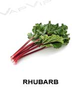 All flavors of rhubarb to make e-liquids for vaping.