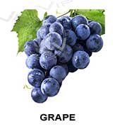 All flavors of grape to make e-liquids for vaping.