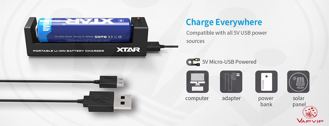 Xtar MC1 Charger Cargador de Baterias USB