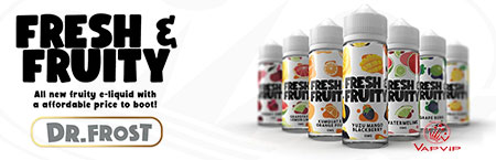 Fresh & Fruity vaping e-liquids. Shipments to all of Europe.