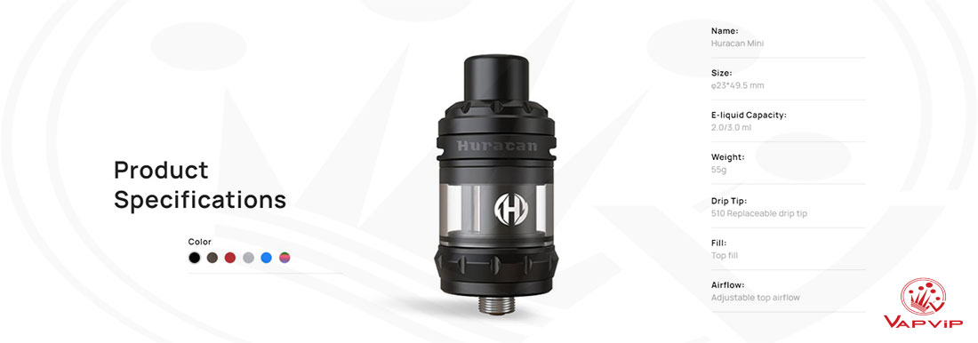 Aspire HURACAN MINI TANK Atomizador España