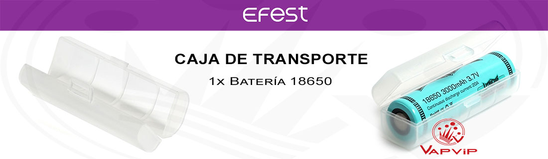 Caja de transporte para 1 batería 18650 comprar en España