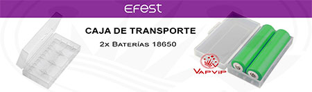 Caja de transporte para 2 baterías 18650 comprar en España