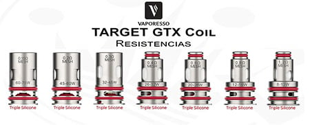 Resistencias TARGET GTX COILS - Vaporesso comprar en España