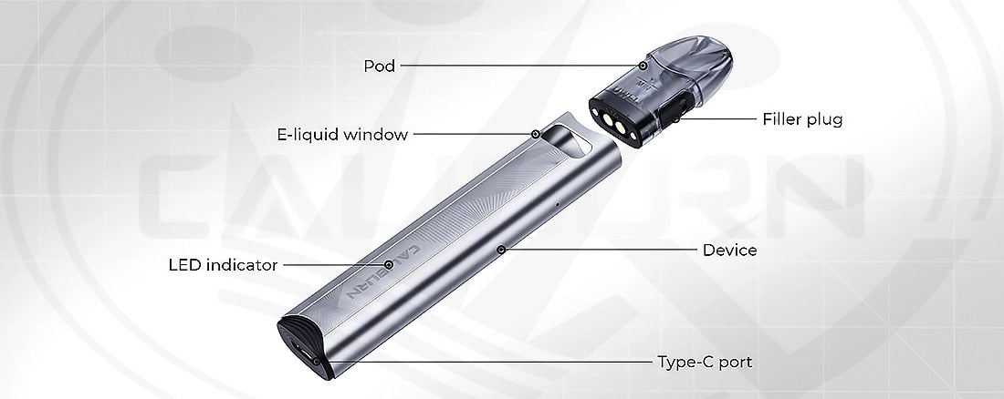 Technical Specifications CALIBURN A3S Pod Kit Uwell