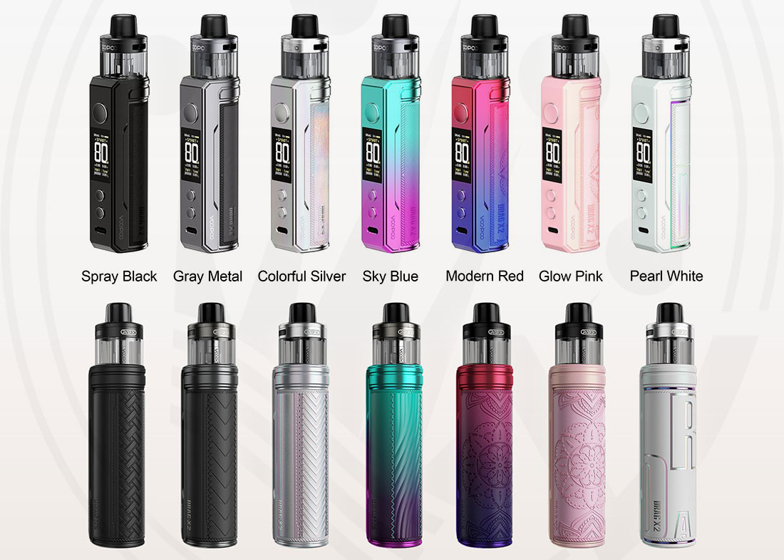 DRAG X2 Voopoo Kit Colours