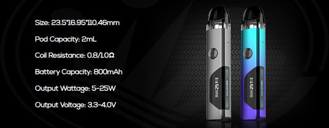 Galex Pro Freemax technical specifications
