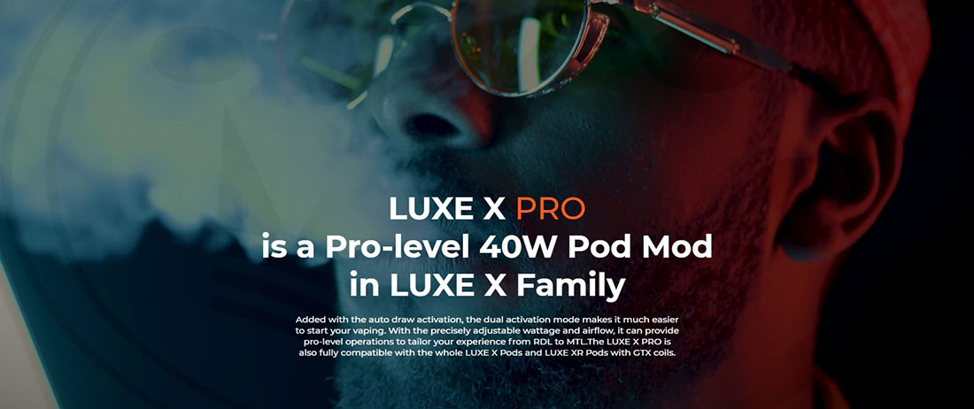 Intelligent ease of use Luxe X Pro Vaporesso