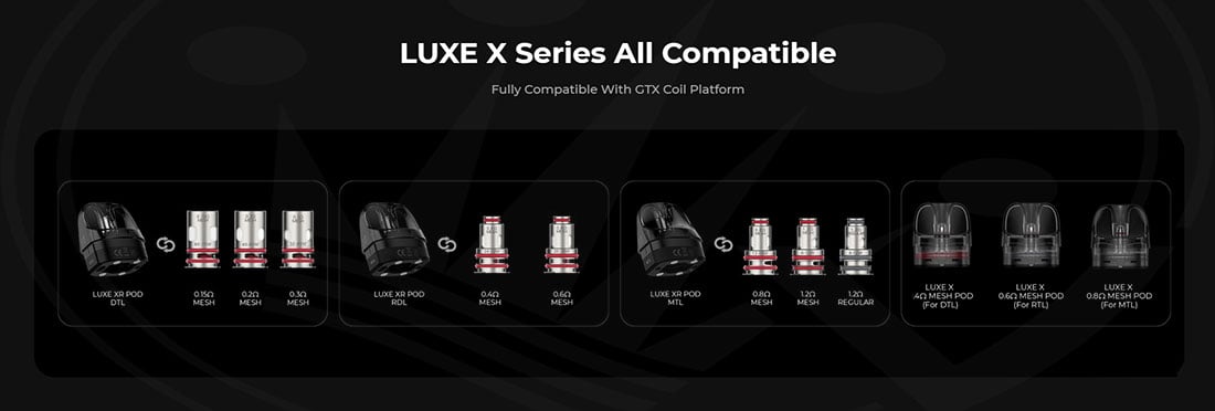 Vaporesso Luxe XR MAX Compatibility