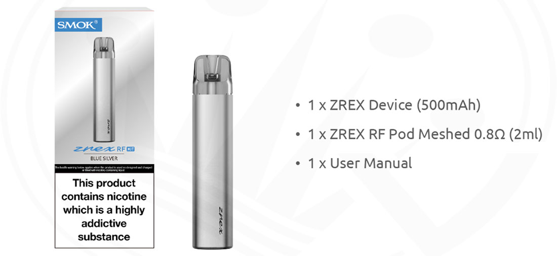 Contents Zrex RF Pod Kit Smok 