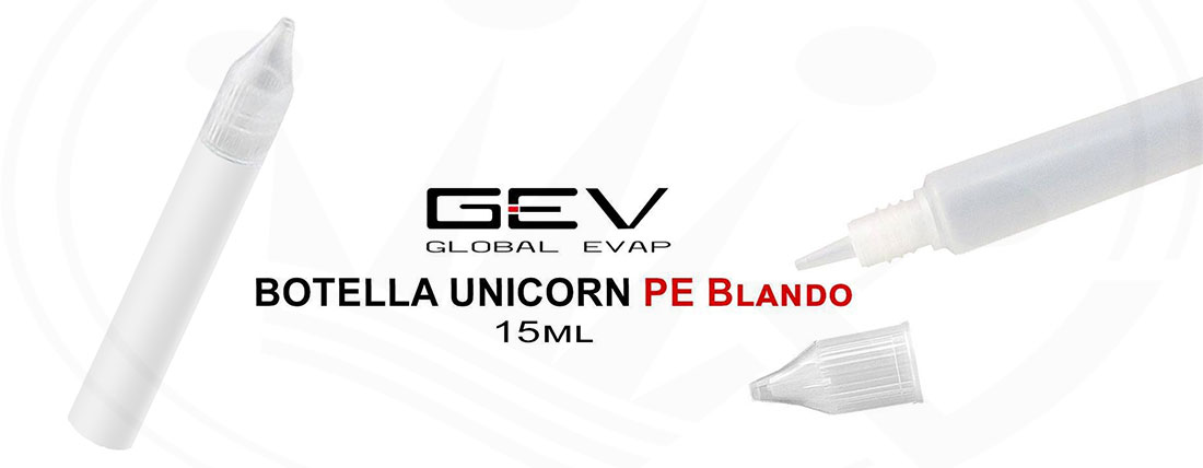 Botella Unicorn PE blando para eliquido de 15ml