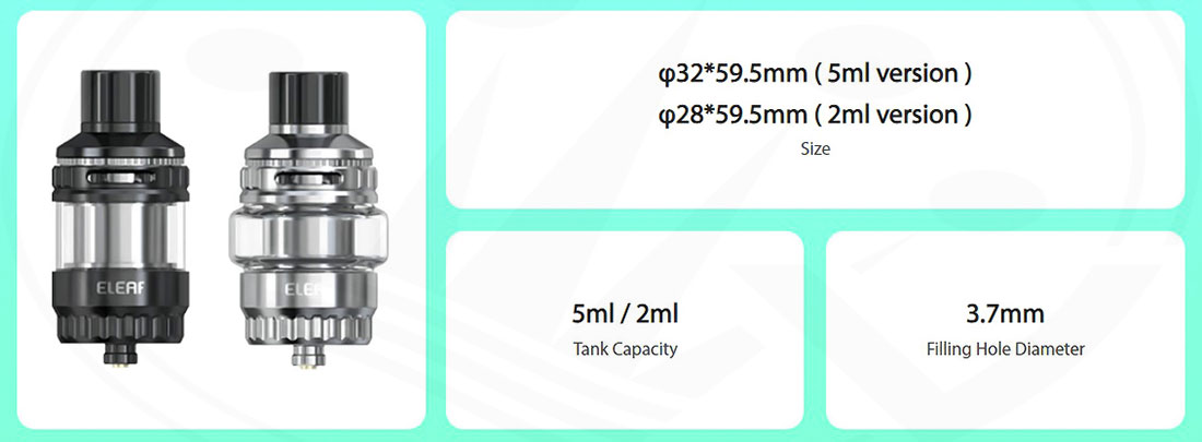 Specifications Melo 6 Atomizer Eleaf in Spain