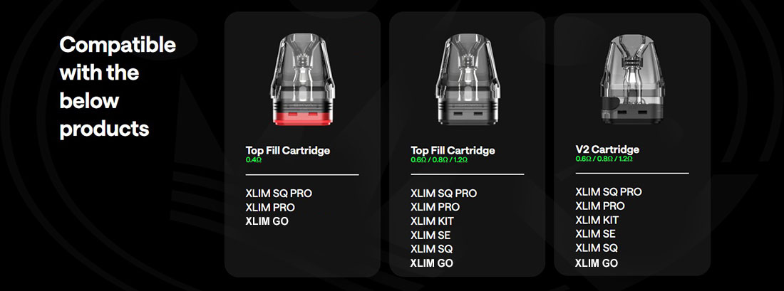 La mejor tienda de cigarrillos electrónicos y vapeo de España Xlim V2 OXVA Pod Coils-Tank Refill in Spain.