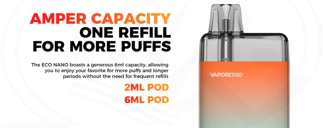 6mm Pod Capacity Vaporesso ECO NANO Pod Kit