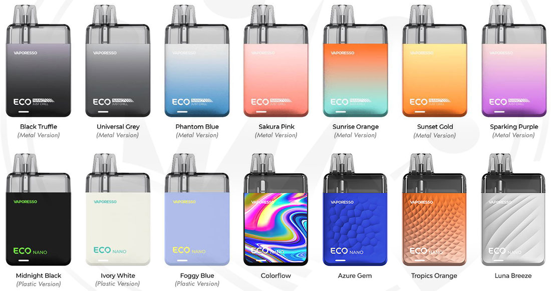 Vaporesso ECO NANO Pod Kit Colors