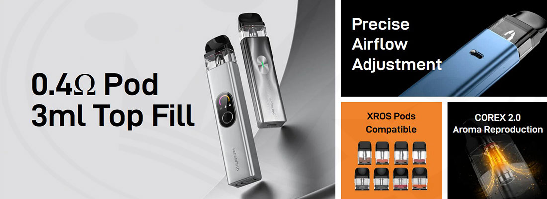 Features XROS 4 Mini Pod Vaporesso