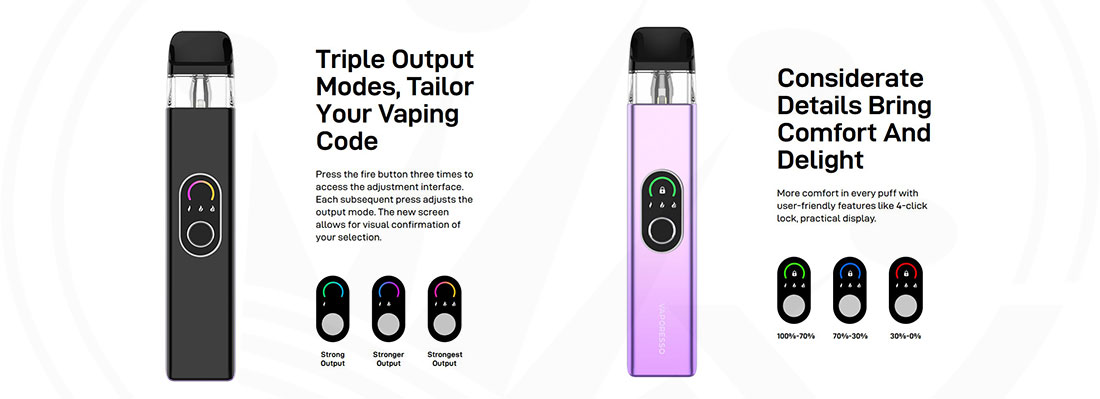 Especificaciones Técnicas XROS 4 Pod Vaporesso