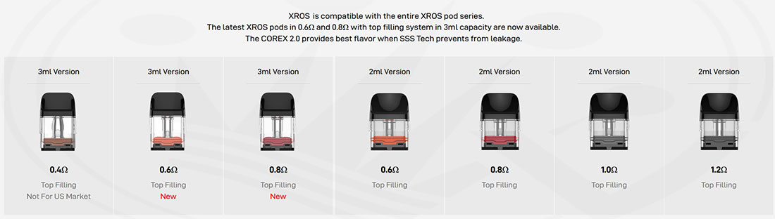 pods de la serie XROS 4 Pod Vaporesso