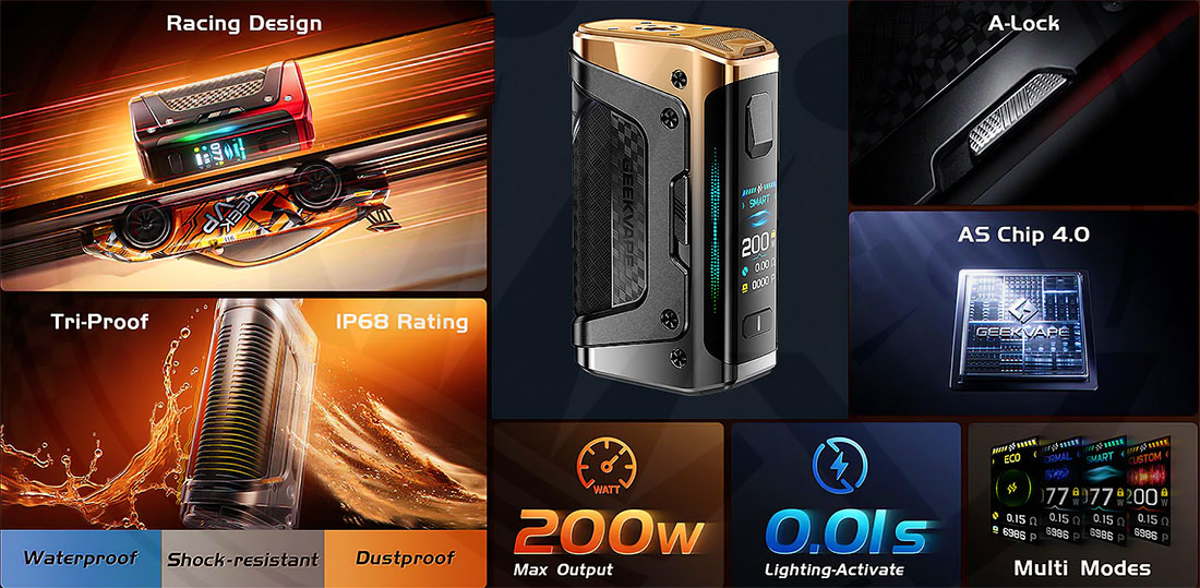 VOOPOO Vinci Spark 100 Mod Geekvape Aegis Legend 5 200W Mod