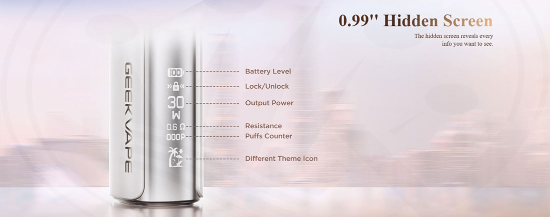SOUL 2 Pod Geekvape display